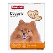 Beaphar Doggy's Biotin Витаминное лакомство для взрослых собак (с биотином), 75 таблеток