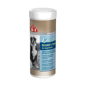 Excel Brewer's Yeast Витамины для крупных взрослых собак для кожи и шерсти (с дрожжами и чесноком), 80 таблеток