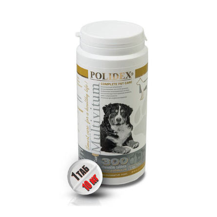 Polidex Multivitum plus Кормовая добавка для собак для профилактики авитаминозов, 300 таблеток – интернет-магазин Ле’Муррр