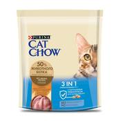 Сухой корм Cat Chow® 3 в 1 с высоким содержанием домашней птицы и с индейкой, Пакет, 400 г