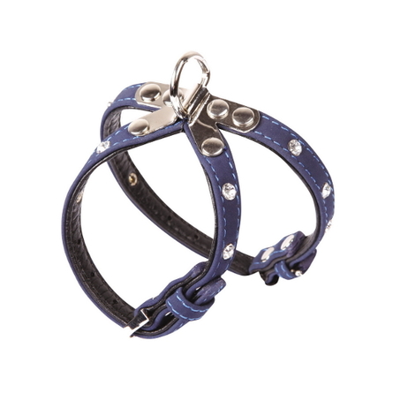 Dezzie Шлейка для собак, шея 15-20 см, грудь 22-27 см, темно-синяя – интернет-магазин Ле’Муррр